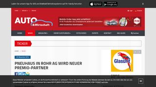 
                            6. Pneuhaus in Rohr AG wird neuer Premio-Partner - AUTO&Wirtschaft ...
