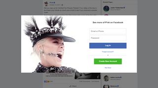 
                            11. P!nk - Did you sign up for Verified Fan Presale Tickets?... | Facebook