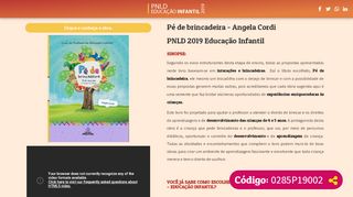 
                            13. PNLD 2019 Educação Infantil | Pé de Brincadeira | Pré-escola