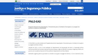 
                            9. PNLD-EAD — Ministério da Justiça e Segurança Pública