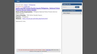 
                            10. pnpfs.org PNP Online Payslip Inquiry Philippines : National Police ...