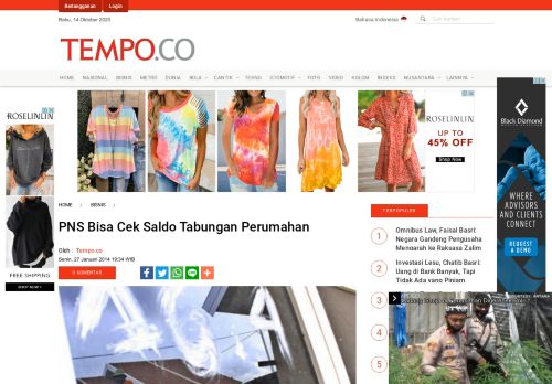 
                            10. PNS Bisa Cek Saldo Tabungan Perumahan - Bisnis Tempo.co