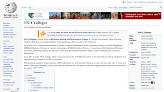 
                            13. PNTC Colleges - Wikipedia