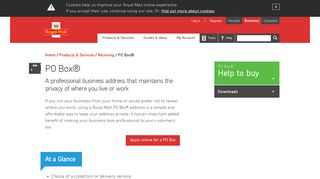 
                            10. PO Box® - Business Address Service | Royal Mail Group Ltd