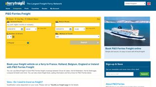 
                            8. P&O Ferries Freight - AFerryFreight