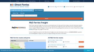 
                            7. P&O Ferries Freight ferry prices with directferries.co.uk