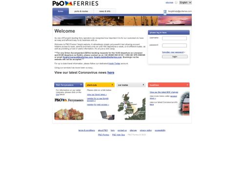 
                            4. P&O Ferries Freight - home