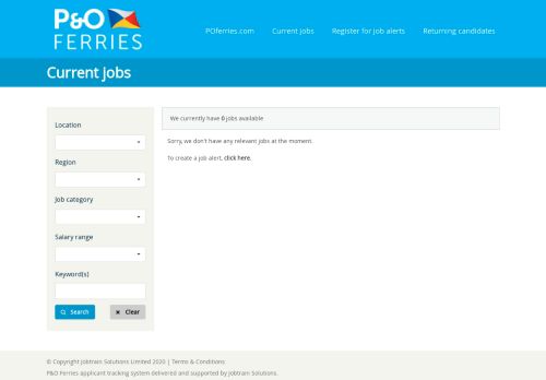 
                            5. P&O Ferries | Jobs | Search here for your perfect career