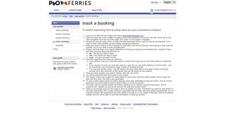 
                            5. P&O Ferries - track a booking - P&O Ferries Freight