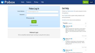 
                            7. Pobox.com - Log In