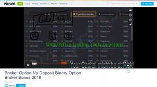 
                            11. Pocket Option No Deposit Binary Option Broker Bonus 2018 on Vimeo