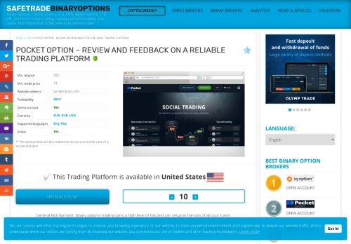 
                            5. Pocket Option - review and feedback on a reliable trading ...