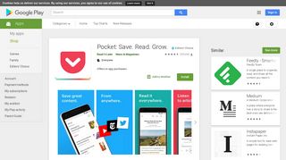 
                            8. Pocket: Save. Read. Grow. - Apps on Google Play