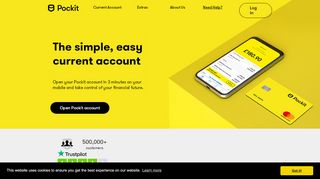 
                            1. Pockit - Award Winning Online Account & MasterCard - Only 99p