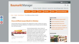 
                            13. Poco eröffnet neuen Markt in Wetzlar - baumarktmanager