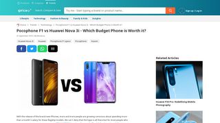 
                            11. Pocophone F1 vs Huawei Nova 3i - Which Budget Phone is Worth it?