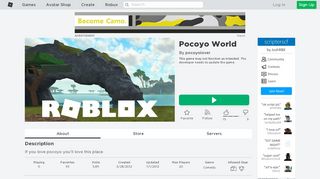 
                            9. Pocoyo World - Roblox