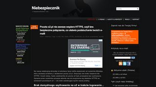
                            10. Poczta o2.pl nie zawsze wspiera HTTPS, czyli tzw. bezpieczne ...