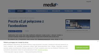 
                            12. Poczta o2.pl połączona z Facebookiem - o2.pl, Facebook | media2.pl