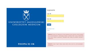 
                            13. poczta uj cm - Uniwersytet Jagielloński - Collegium Medicum