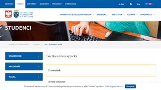 
                            2. Poczta uniwersytecka - Uniwersytet Jagielloński