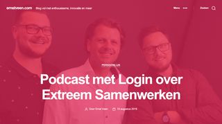 
                            9. Podcast met Login over Extreem Samenwerken » Ernst Veen
