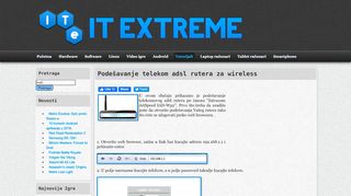 
                            8. Podešavanje telekom adsl rutera za wireless - itextreme.org