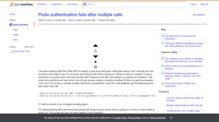 
                            13. Podio authentication fails after multiple calls - Stack Overflow