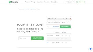 
                            12. Podio time tracker integrations with TimeCamp