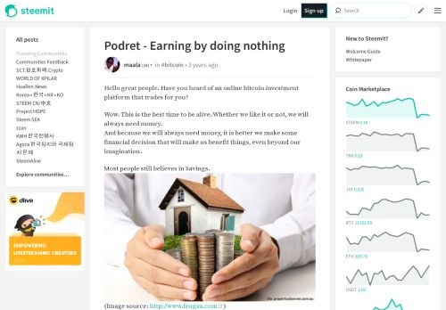 
                            4. Podret - Earning by doing nothing — Steemit