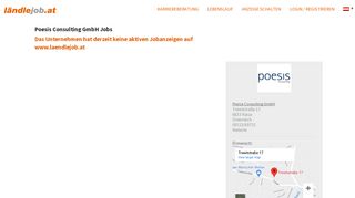 
                            13. Poesis Consulting GmbH - Jobs auf laendlejob.at