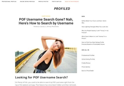 
                            13. POF Username Search Gone? How to Search by POF Username [2018]