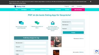 
                            6. POF.com ™ Die führende Kostenlose Online Dating Seite für Singles ...