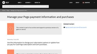 
                            1. Pogo - Manage your Pogo payment information and purchases