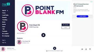 
                            10. Point Blank FM | Free Internet Radio | TuneIn