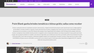 
                            13. Point Blank ganha brindes temáticos e bônus grátis; saiba como receber