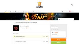
                            7. Point blank Garena indonesia Game Card | SEA Gamer Mall