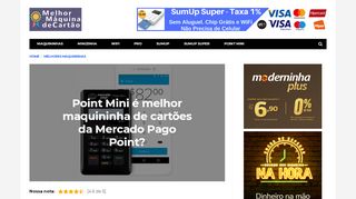 
                            10. Point Mini: Melhor maquininha com cartão pré-pago grátis?