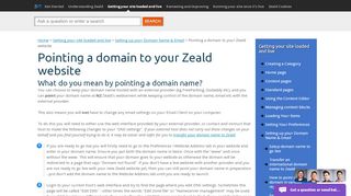 
                            12. Pointing a domain to your Zeald website - Get Started