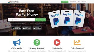 
                            2. PointsPrizes - Earn Free PayPal Money Legally!