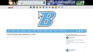 
                            11. Pointstreak Performance Login | Winnipeg Blues