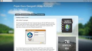 
                            11. Pojok Guru Geografi (Acep Ruhiyat): SIM Aneka Tunjangan