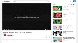 
                            7. Pokemon Black 2 and White 2 | How To Get Fling (TM56) - YouTube