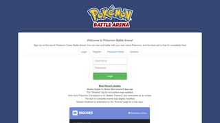 
                            5. Pokemon Crater - Battle Arena - Online Pokemon MMORPG | Login