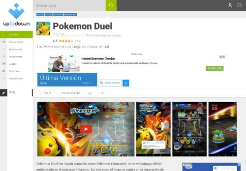 
                            12. Pokemon Duel 7.0.1 para Android - Descargar