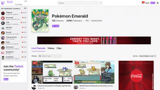 
                            12. Pokémon Emerald - Twitch