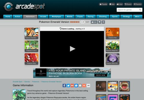 
                            1. Pokemon Emerald Version - Play Game Online - Arcade Spot