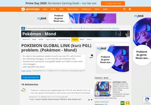 
                            5. POKEMON GLOBAL LINK kurz PGL proble: Pokémon - Mond