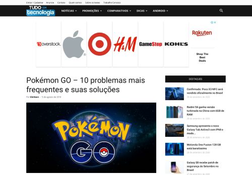 
                            9. Pokémon GO - 10 problemas mais frequentes e suas soluções ...