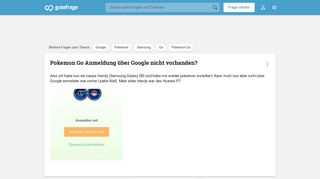 
                            4. Pokemon Go Anmeldung über Google nicht vorhanden? (Samsung ...